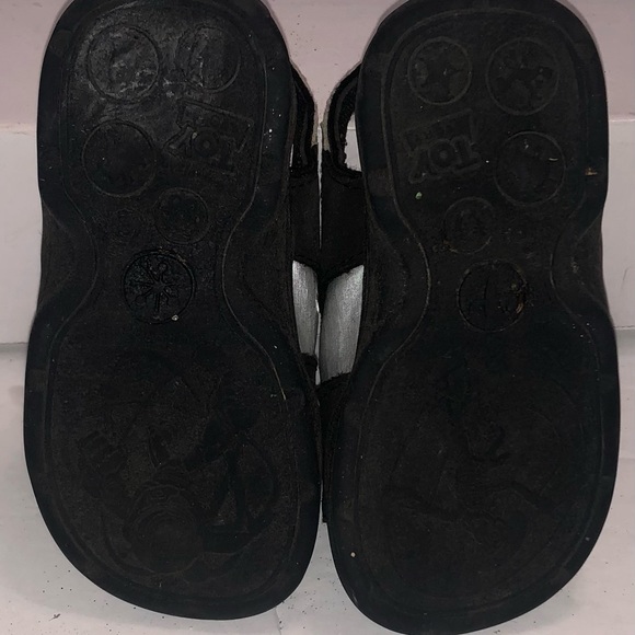 Disney Toy Story Child Sandal Shoes Velcro Black  Green Buzz & Woody Sz 6 - Picture 6 of 6